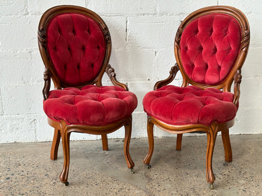 Red Tufted Chair