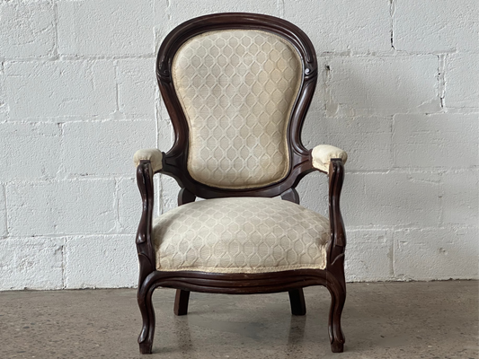 Cream Damask Chair
