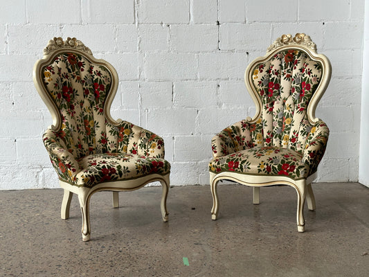 Floral Victorian Chair (set)