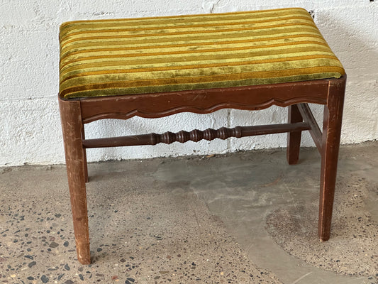 Vintage Upholstered Bench
