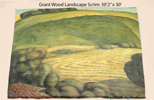Grant Wood Style Scrim Backdrop- Small